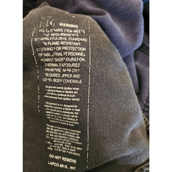 Lapco FR Flame Resistant Men's 32x30* canvas cargo Zip Pocket pants nylon cotton - Picture 9 of 9